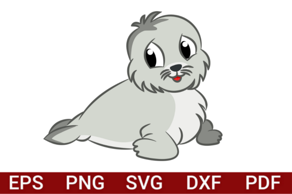 Download Cute Baby Seal SVG/PNG Illustration - Seal Collection