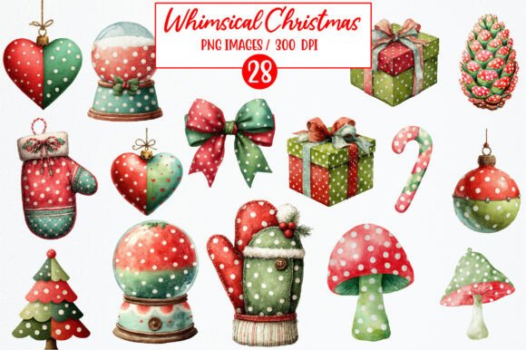 Download Whimsical Christmas Clipart - Premium Bundle